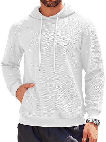 Casual Classic Waffle Knit Hoodie