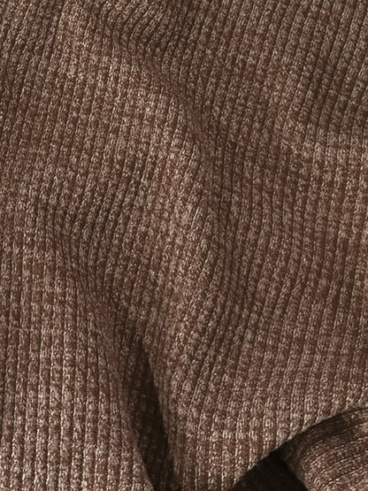 Trendy Slant Placket Knit Cardigan